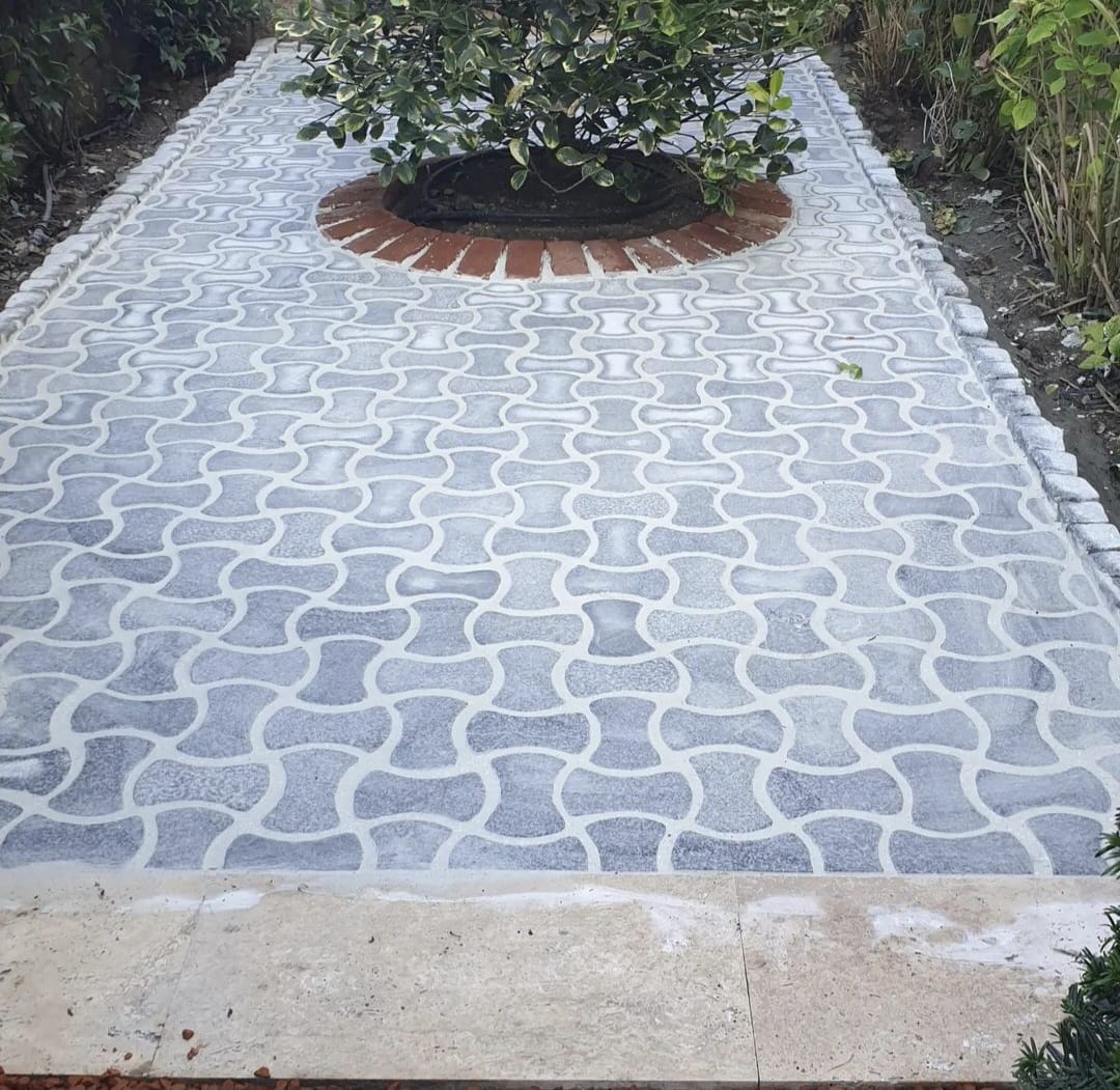 GRANİT OVAL PARKE TAŞ UYGULAMAMIZ